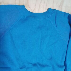 Deadstock Vintage I.C.U. Blank Crewneck Sweatshirt Blue